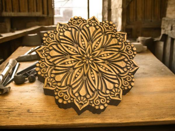 Mandalastempel aus Hartholz Mandalastempel aus Hartholz